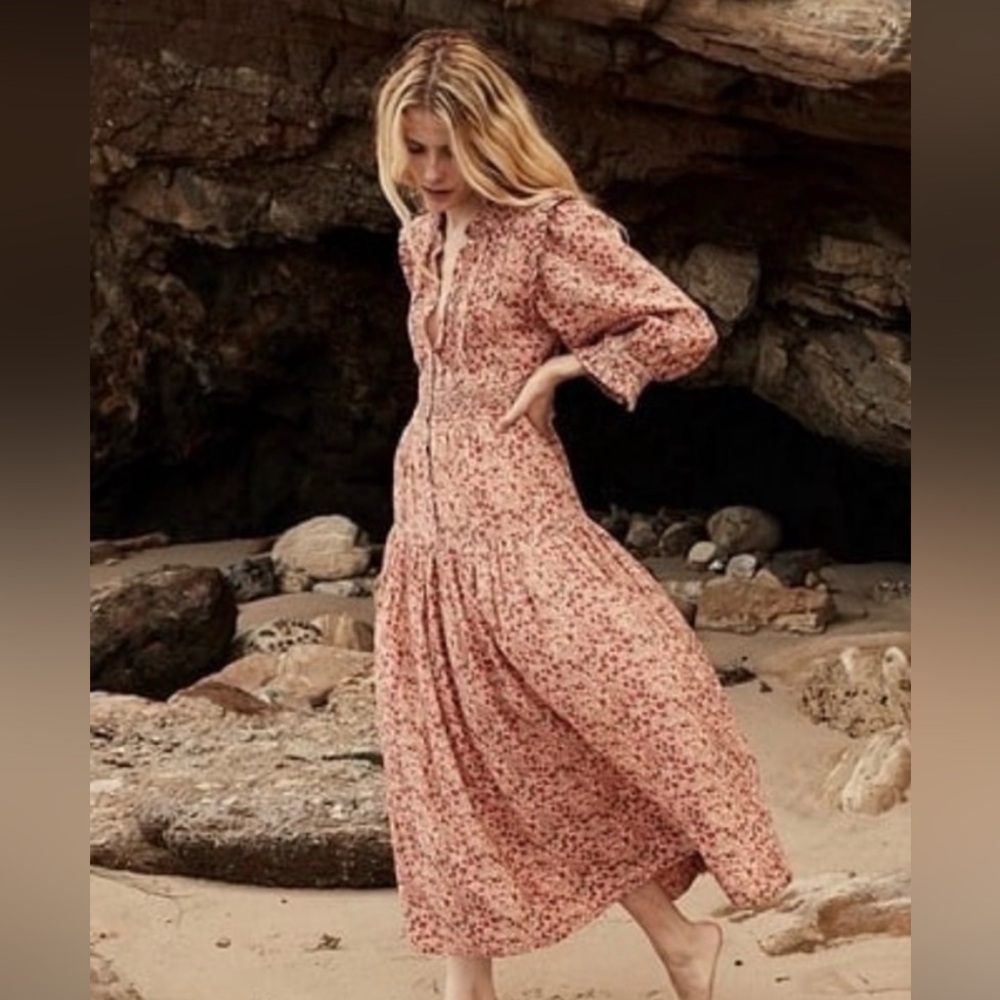 Doen Monet Dress pink valley L maxi dress - Picture 2 of 12